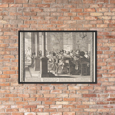 The Banquet for the Return of the Prodigal Son - Abraham Bosse - ca. 1636 - Photo Paper Framed Poster Museum quality 7737795