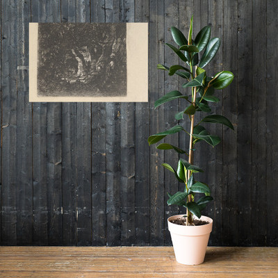 La Sainte Famille et Les Bergers (The Holy Family and the Shepherds) - Rodolphe Bresdin - 1839 - Photo Paper Poster Museum quality 7747814