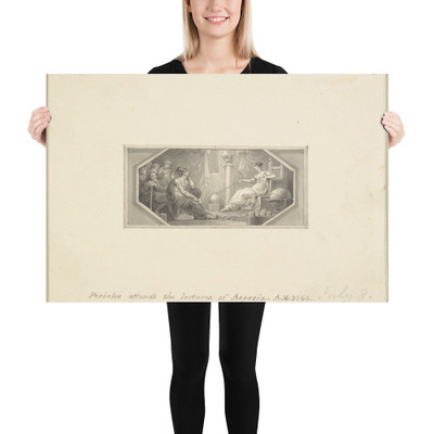 Pericles Attends the Lectures of Aspasia - Edward Francis Burney - 1790–1800 - Photo Paper Poster Museum quality 7744436