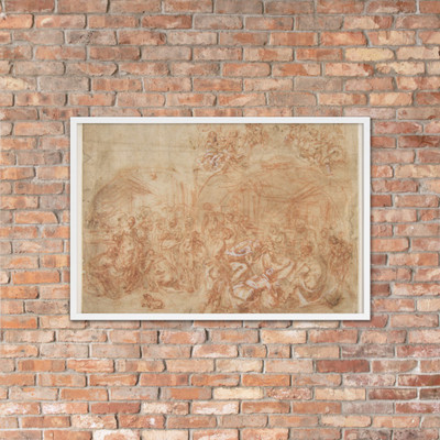 Adoration of the Magi - Cesare Pollino (Cesare dal Francia or Franchi) - 1560–1630 - Matte Paper Framed Poster Museum quality 7745290