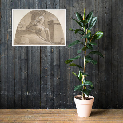 Seated Allegorical Female Figure - Morazzone (Pier Francesco Mazzucchelli) - 1573–1626 - Matte Paper Framed Poster Museum quality 7744662