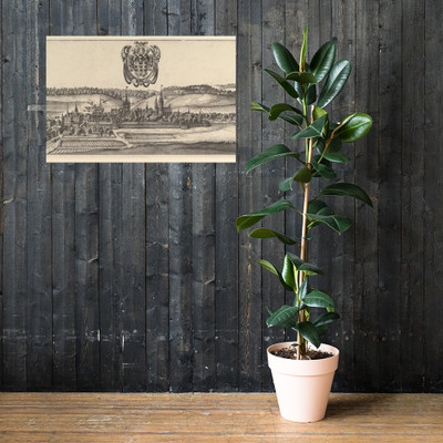 Ansbach and Coburg, View (a) of two views (a&b). - Wenceslaus Hollar - 1627–36 - Paper Poster Museum quality 7723913