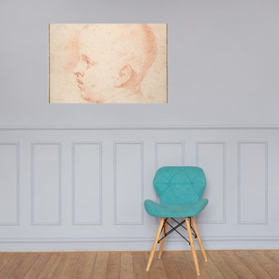 Child's Head - Anonymous, French, 18th century - 18th century - Paper Poster Museum quality 7746361