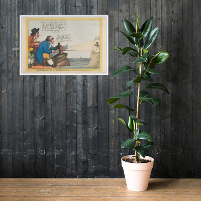 Experiments at Dover or Master Charley's Magic Lanthorn - Thomas Rowlandson - July 21, 1806 - Matte Paper Framed Poster Museum quality 7746637