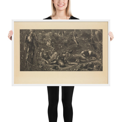 The Legend of the Briar Rose - The Prince Enters the Briar Wood - Sir Edward Burne-Jones - 1892 - Photo Paper Framed Poster Museum quality 7724097
