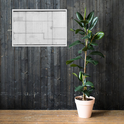 Palazzo Senatorio, stair, upper ramp and entry portal (recto) Palazzo Senatorio, stair, lower ramp and pedestal (verso) - Anonymous, French, 16th century - early to mid-16th century - Matte Paper Framed Poster Museum quality 7740571