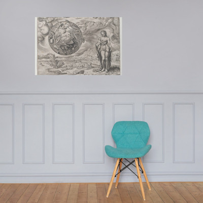 Man Born to Toil, from The Reward of Labour and Diligence, plate 1 - Philips Galle - 1572 - Photo Paper Poster Museum quality 7742279