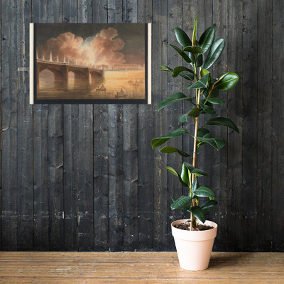 Fête pour la Paix Générale donnée à Paris le 18 Brumaire. Pont et Place de la Concorde. - Francesco Piranesi - 1801–2 - Paper Poster Museum quality 7739230