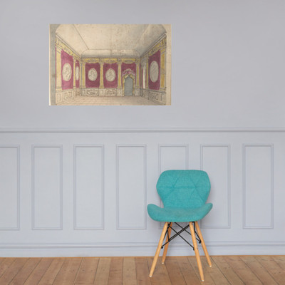 Design of a Room of the Infante Don Carlo, King of Naples - Anonymous, Italian, 18th century - 1737 - Photo Paper Poster Museum quality 7742527