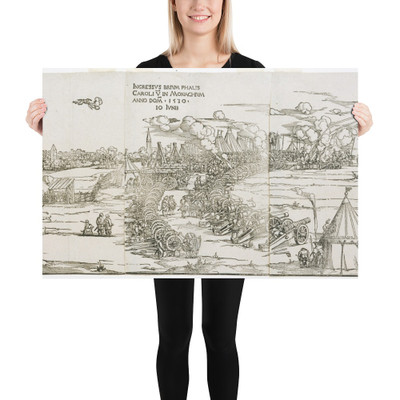 Entry of Charles V into Munich, June 10, 1530 - Sebald Beham - 16th century - Photo Paper Poster Museum quality 7743484