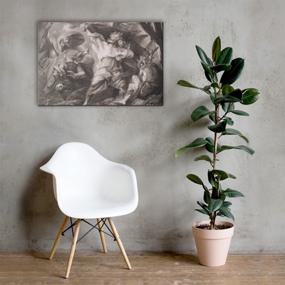 "Off, off, you lendings–Come unbutton here" (Shakespeare, King Lear, Act 3, Scene 4) - William Sharp - 1793 - Canvas Museum quality 7746561