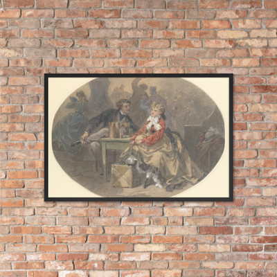 Un Mari Pour Rire - Paul-Emile-Anthony Morlon - n.d. - Photo Paper Framed Poster Museum quality 7747201