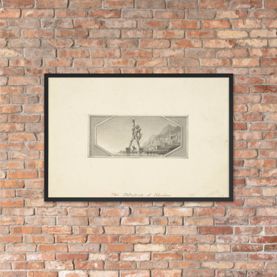 The Colossus of Rhodes - Edward Francis Burney - 1790–1800 - Matte Paper Framed Poster Museum quality 7744370