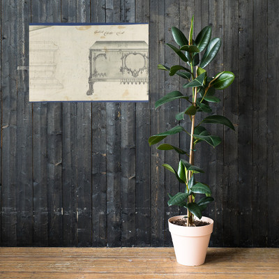 Gothic Clothes Chest, from Chippendale Drawings, Vol. II - Thomas Chippendale - 1753 - Photo Paper Poster Museum quality 7724757