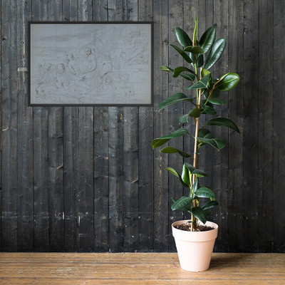 The Triumph of Galatea - Pietro Testa - 1612–50 - Matte Paper Framed Poster Museum quality 7743562