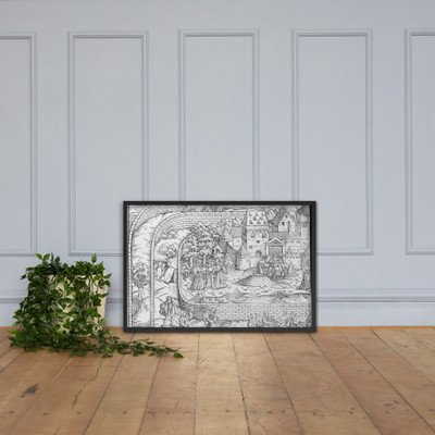 Tabula Cebetis - David Kandel - 16th century - Matte Paper Framed Poster Museum quality 7724366