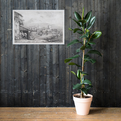 Garigliano Passage (Italy) - Jean Jacques de Boissieu - 1793 - Paper Poster Museum quality 7745802