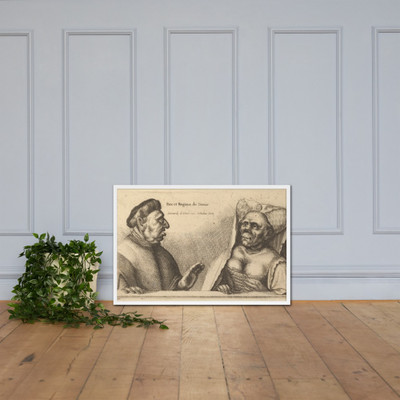 Rex et Regina de Tunis - Wenceslaus Hollar - 1645 - Photo Paper Framed Poster Museum quality 7741500