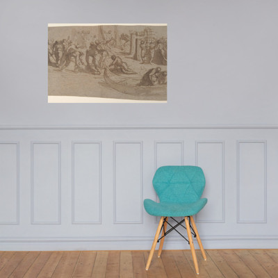 Various Figure Groups - Jacopo Palma the Younger - 1548–1628 - Paper Poster Museum quality 7745434