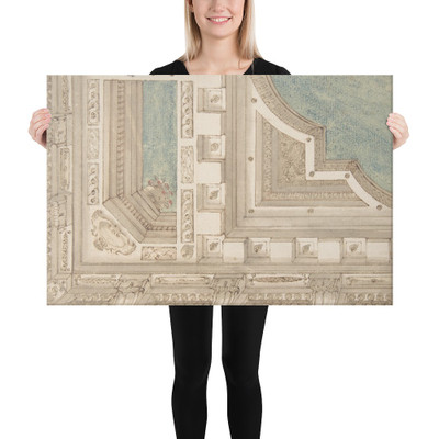 Design for a Ceiling - Anonymous, Italian, 18th century - 18th century - Canvas Museum quality 7742495