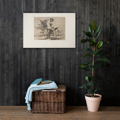 Plate 37 from 'The Disasters of War' (Los Desastres de La Guerra): 'This is worse.' (Esto es peor.) - Goya (Francisco de Goya y Lucientes) - 1810 (published 1863) - Canvas Museum quality 7724246