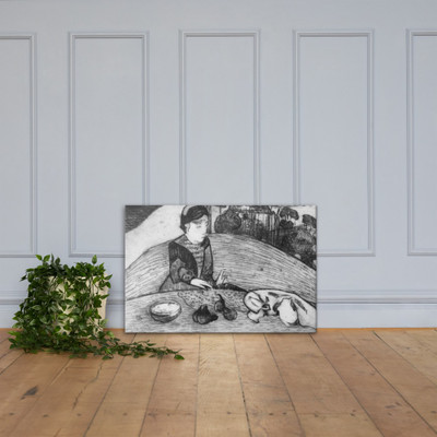 Woman with Figs - Paul Gauguin - 1894 - Canvas Museum quality 7740399