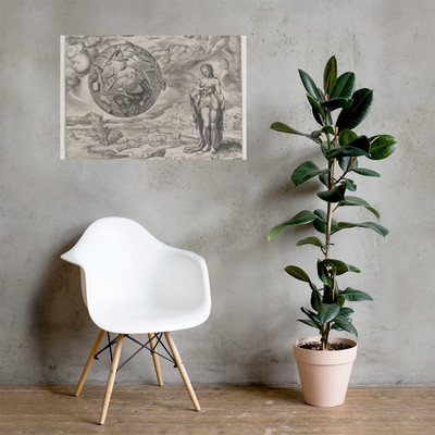 Man Born to Toil, from The Reward of Labour and Diligence, plate 1 - Philips Galle - 1572 - Paper Poster Museum quality 7742254