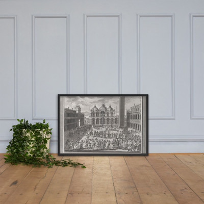 The Carnival of Venice, from: Thesaurus Antiquitatum et Historiarum Italiae, vol. IX - Pieter van der Aa - 1722 - Matte Paper Framed Poster Museum quality 7742536