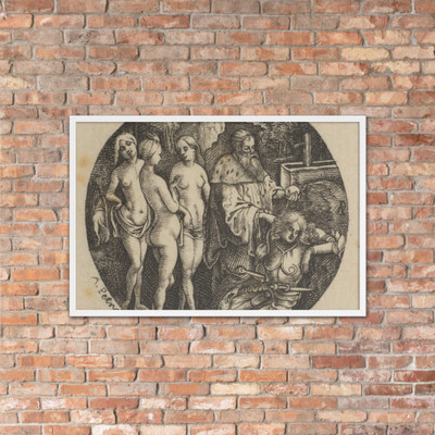 Judgment of Paris - Alois Petrak - 19th century - Photo Paper Framed Poster Museum quality 7740056