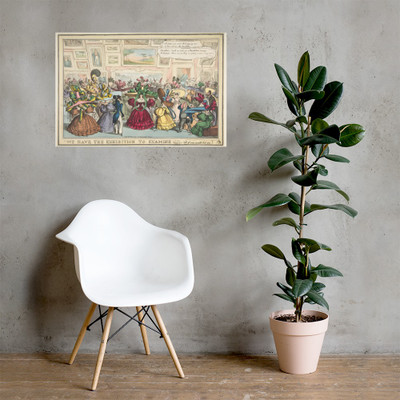 We Have the Exhibition to Examine - William Heath ('Paul Pry') - 1827–29 - Paper Poster Museum quality 7723656