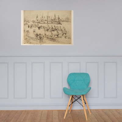 Little Dordrecht - James McNeill Whistler - 1885–86 - Paper Poster Museum quality 7738606