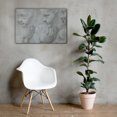 Studies of the Head of an Infant (after a three-dimensional model) - Poppi (Francesco Morandini) - 1572–74 - Canvas Museum quality 7725151