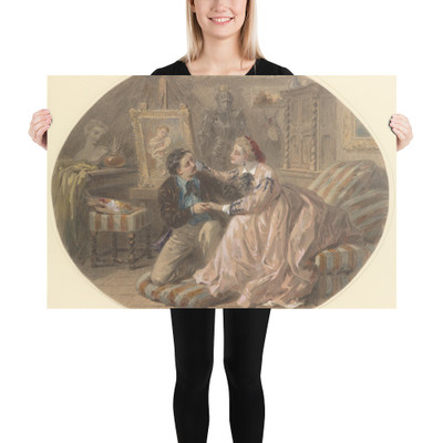 Un Mari qu'on Aime - Paul-Emile-Anthony Morlon - n.d. - Photo Paper Poster Museum quality 7747136