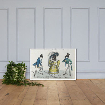 Life in New York, The Rivals - H. Isaacs - 1824–39 - Matte Paper Framed Poster Museum quality 7738422