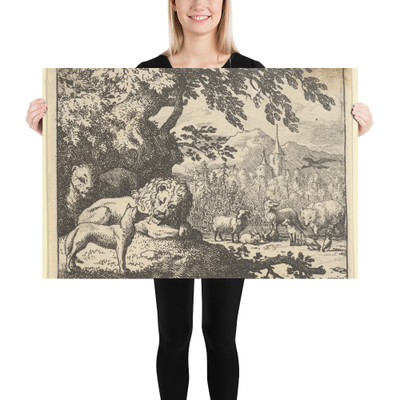 Renard Continues with His Lies from Hendrick van Alcmar's Renard The Fox - Allart van Everdingen - 1650–75 - Paper Poster Museum quality 7724979