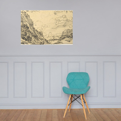 The Eyrie - Rodolphe Bresdin - Paper Poster Museum quality 7744108