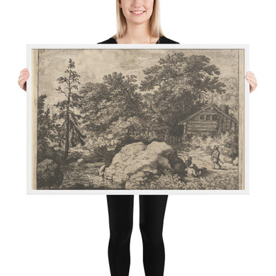 The Hill - Allart van Everdingen - Photo Paper Framed Poster Museum quality 7741292