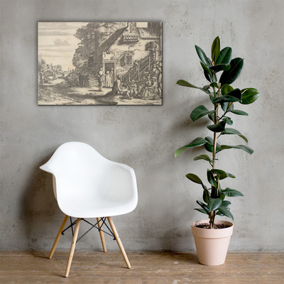 Spring - Wenceslaus Hollar - 1629 - Canvas Museum quality 7738729