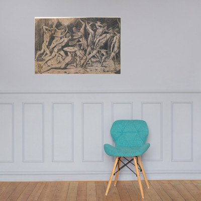 Battle of Hercules and the Giants - Anonymous, Italian, 15th century - 15th century - Photo Paper Poster Museum quality 7739053