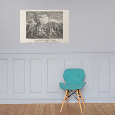 The Death of General Wolfe (September 13, 1759) - P. Somebody - after 1776 - Paper Poster Museum quality 7738326