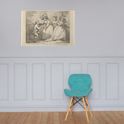 The Golden Apple, or the Modern Paris - Thomas Rowlandson - March 2, 1785 - Photo Paper Poster Museum quality 7737891