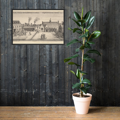 Arundel House from the North - Wenceslaus Hollar - 1646 - Photo Paper Framed Poster Museum quality 7738876