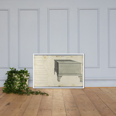 Clothes Chest, from Chippendale Drawings, Vol. II - Thomas Chippendale - 1753 - Photo Paper Framed Poster Museum quality 7724749