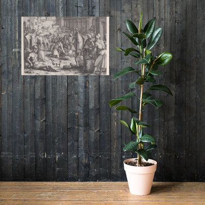 Les Mesureurs de Grains (The Grain Measurers) - Jacques Callot - ca. 1610 - Paper Poster Museum quality 7723720