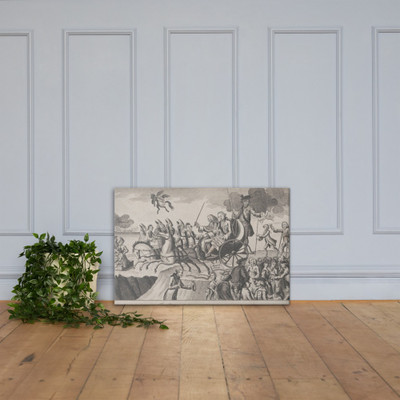 The Political Cartoon, for the Year 1775 - Anonymous, British, 18th century - May 1, 1775 - Canvas Museum quality 7740674