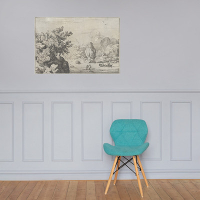 The Rock in the Middle of the River - Allart van Everdingen - 17th century - Photo Paper Poster Museum quality 7724418
