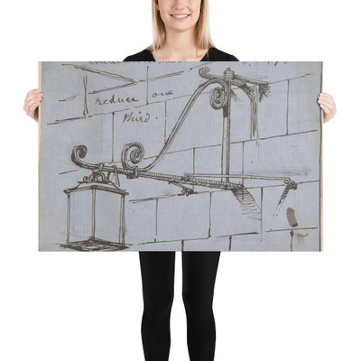 A Metal Street Lamp, Boulevard St. Martin - Richardson Ellson & Co. - ca. 1880 - Photo Paper Poster Museum quality 7724368