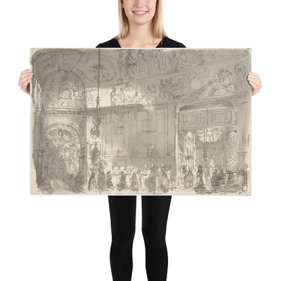 Interior of a Chapel - Anonymous, Italian, 19th century - 1800–1850 - Paper Poster Museum quality 7742786