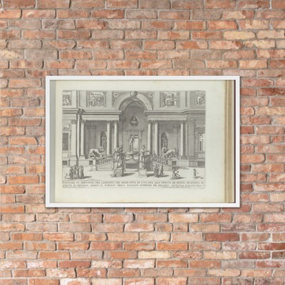 Le Fontane ne' Palazzi e ne' Giardini di Roma con li Loro Prospetti et Ornamenti - Giovanni Battista Falda - 1691 or after - Photo Paper Framed Poster Museum quality 7738475