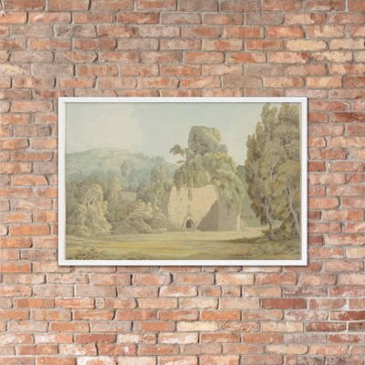 An Ivy Covered Ruin - Francis Towne - late 1780s–early 1790s - Matte Paper Framed Poster Museum quality 7748134